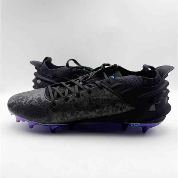 Under Armour Mens Blur Smoke Suede 2.0 MC Molded Football Cleat US 13 Black NWOB main image 5